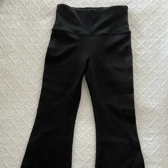 Athleta Black Ribbed Pants - Picture 4 of 8